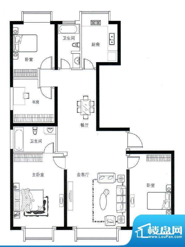 东方国际中心一期B4面积:143.97平米