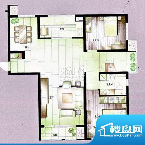 博悦世家户型D 2室2面积:0.00平米