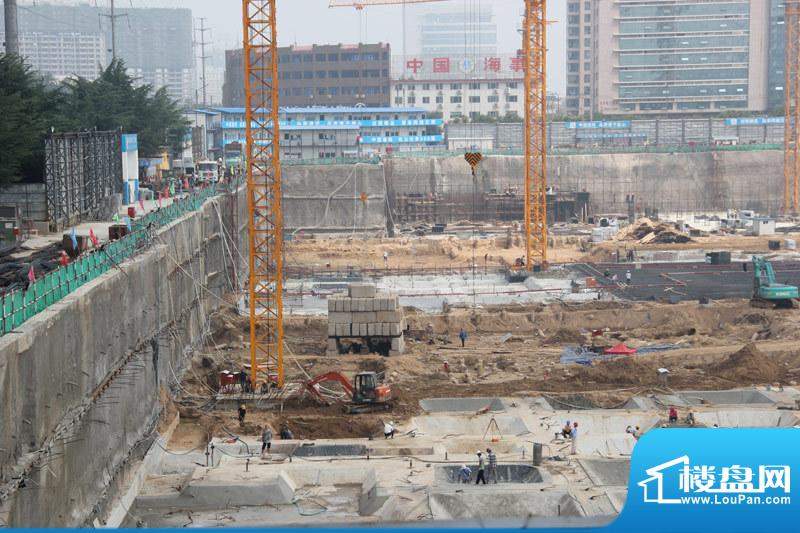 潍坊万达广场工地施工现场实景（201208