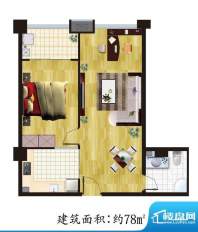 筑龙国际小公寓标准面积:78.00平米