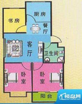 华仕家园A户型 3室1面积:0.00平米