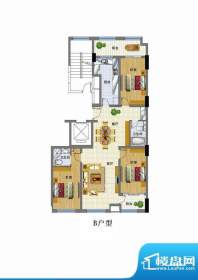 圣城乌托邦B户型 3室面积:150.00平米