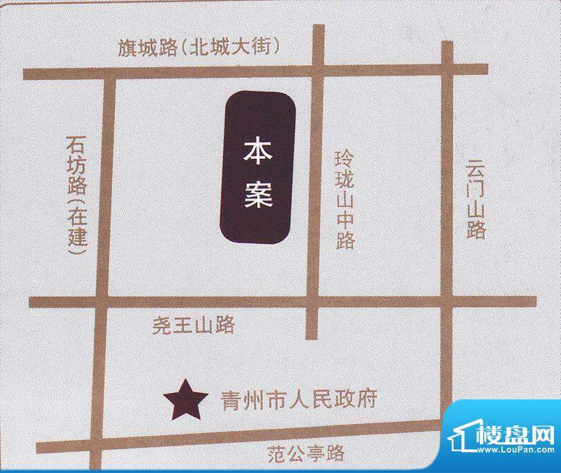 亿豪城中名邸交通图