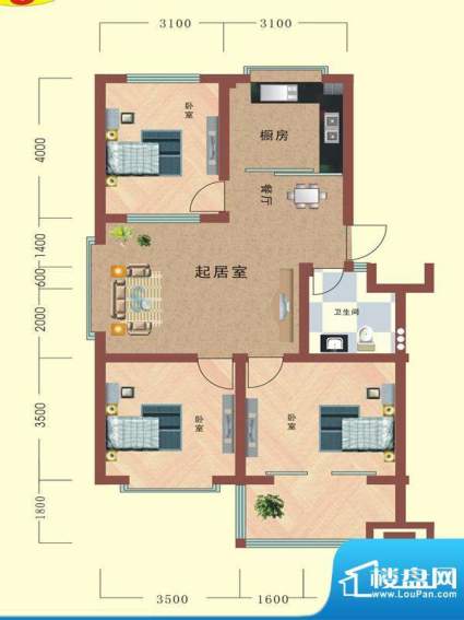 寒亭区商业总公司小面积:97.43平米