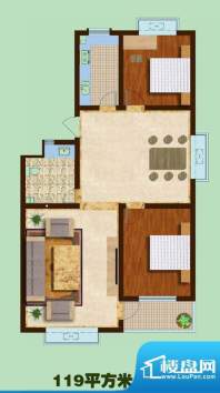 信佳花园二期住宅标面积:119.00平米