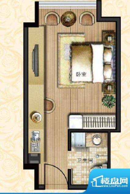 宝鼎花园D1户型 35.面积:0.00平米