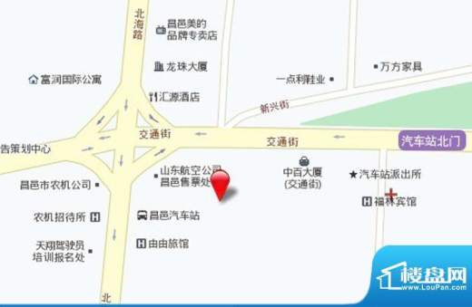 昌邑佳乐家中央商务区位置图