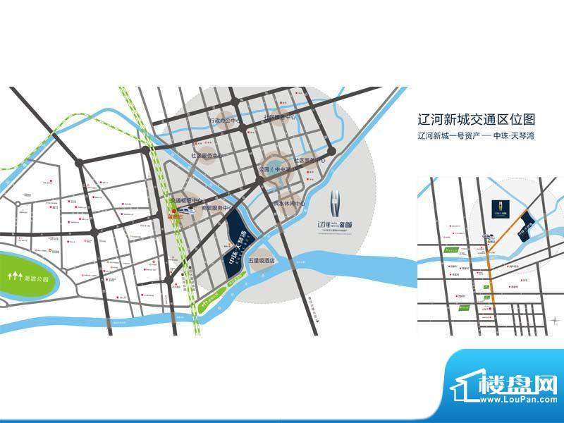 中珠·辽河新城城区位图