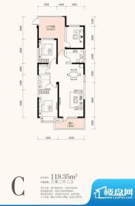 长湖新城119.35平 3面积:119.35m平米