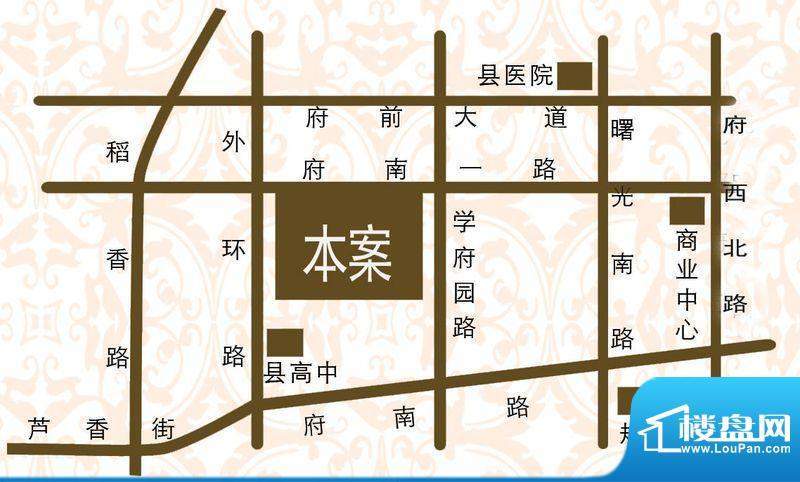 学府名城路段图示意图