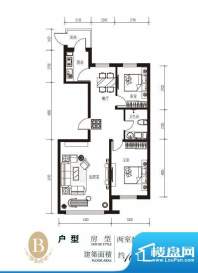 卓远·聚基华脉B户型面积:105.00m平米