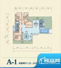 新鹰国际A-1户型 4室面积:140.30m平米