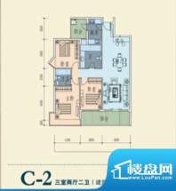 新鹰国际C-2户型 3室面积:122.14m平米