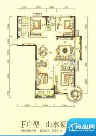 万福·君临天下F户型面积:140.00m平米