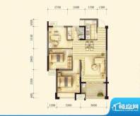 柏庄·春暖花开D户型面积:87.73m平米