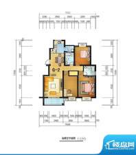 通成紫都首府G2户型面积:120.86m平米