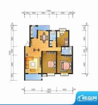 通成紫都首府D6户型面积:133.28m平米