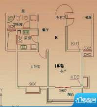 海纳东岸B户型 2室2面积:0.00m平米