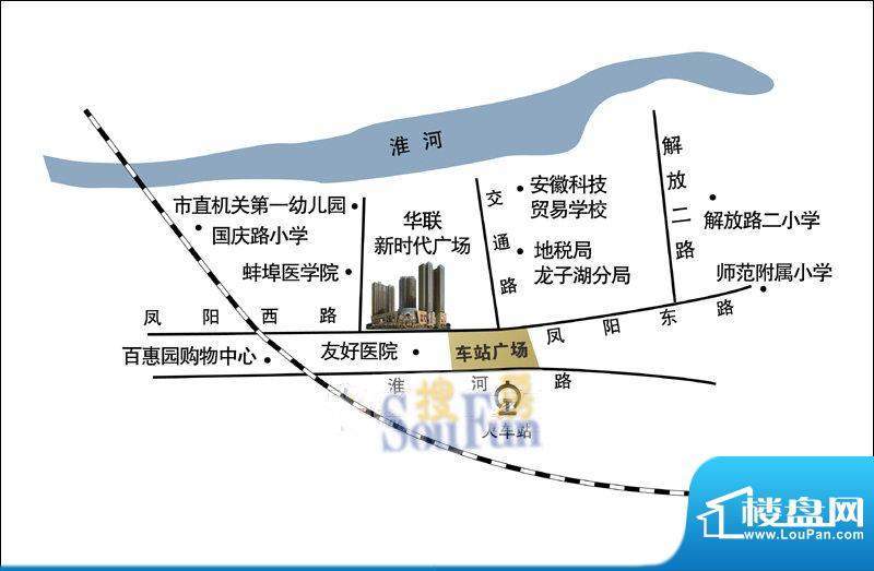 华联·国际区位示意图