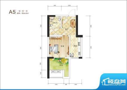 百大拓基广场A5户型面积:36.83m平米