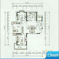 龙湖·红叶山庄B户型面积:108.00m平米