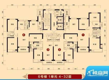 抚顺·恒大华府楼层面积:0.00平米