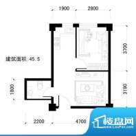 盛龙国际1室1厅1卫4面积:45.50平米