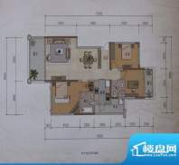 同德锦江嘉园B5户型面积:119.92平米