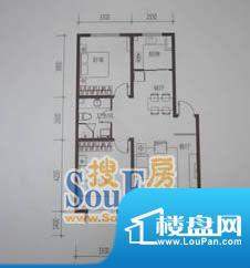 金鼎世纪城2室2厅1卫面积:76.59平米