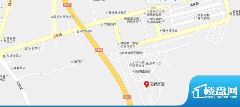石锦邑城交通图
