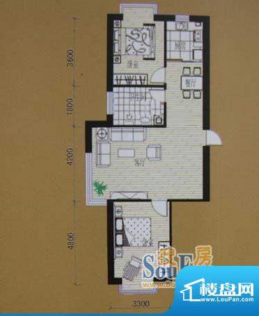 杰特·卧龙湾2室2厅面积:95.00平米