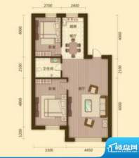 宗裕国际鑫城E1户型面积:98.85平米