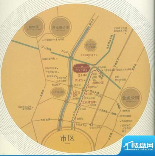 龙江雅苑交通图