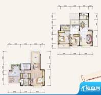 龙江雅苑B户型 3室2面积:164.47平米