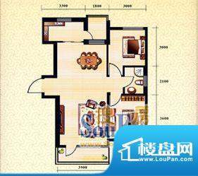 新华国际公寓g户型1面积:93.11平米