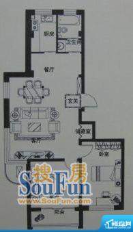 新湖国际花园7#g户型面积:70.94平米