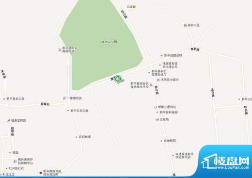 新平县富春居交通图