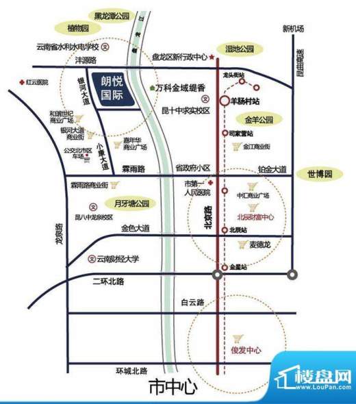 德润朗悦湾交通图