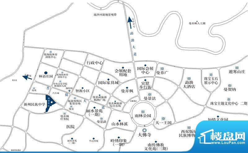 林语半山交通图