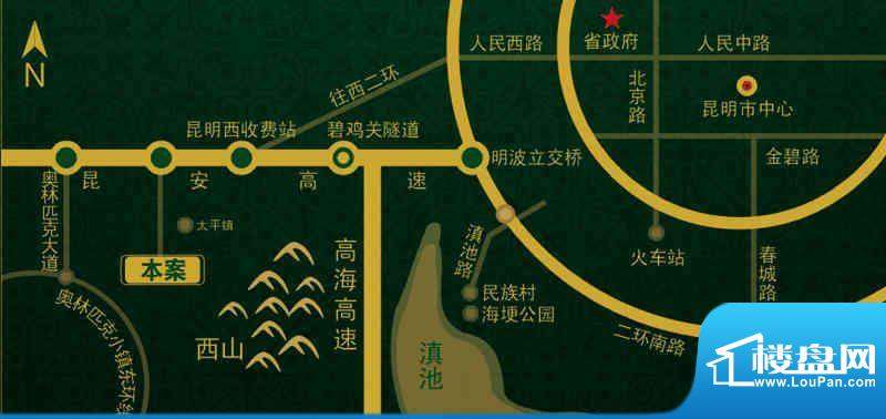 博欣天籁郡交通图