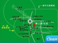 赛江南名园交通图
