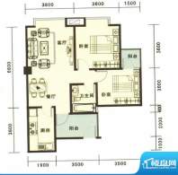 渝都·国际明珠1-2-面积:84.26平米