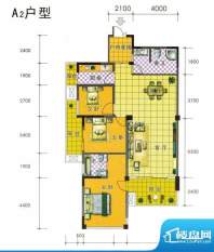 北辰·观山水A2 户型面积:139.94平米