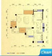 世家城南一号A1-2、面积:127.49平米