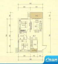 鑫沙时代4-F、4-H户面积:58.98平米