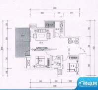 鑫沙时代户型图 2室面积:78.87平米