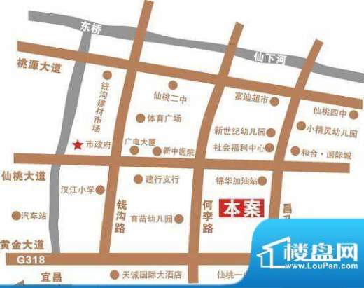 锦华小区交通图
