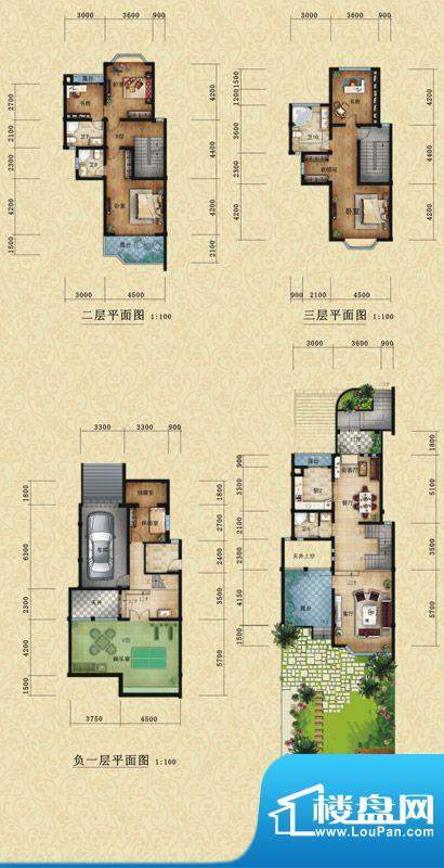 南桥半岛d型 6室3厅面积:263.10平米