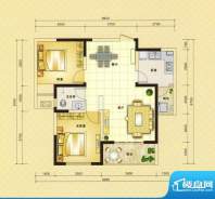 时代庐山C2户型图 2面积:83.51平米