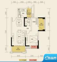 保利国际城D5-05-04面积:75.00平米